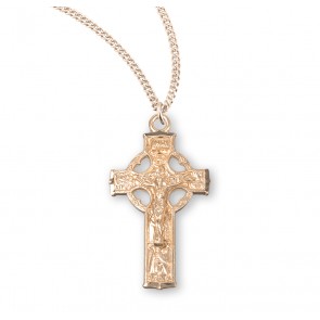 16kt Gold Over Sterling Sm Celtic Cfx 18" Ch-Bxd