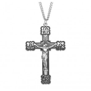 HMH Religious Sun Burst Crucifix and Centerpiece Rosary Set