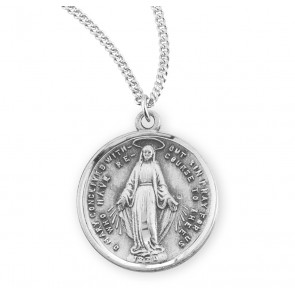Sterling Silver Rd Miraculous 18" Ch-Bxd (LIMITED AVAILABILITY)