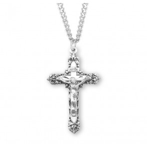 Sterling Silver Rosary Cfx 24" Ch-Bxd