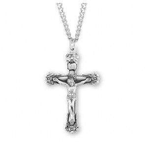 Sterling Silver Rosary Cfx 24" Ch-Bxd