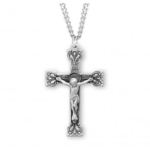 Sterling Silver Rosary Cfx 24" Ch-Bxd