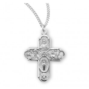 Sterling Silver 4-Way Medal