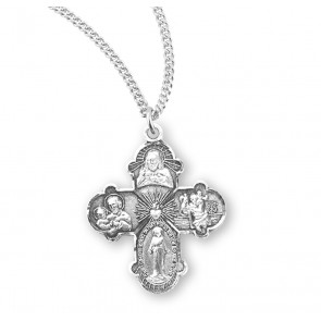 Sterling Silver Medium 4-Way 18" Ch-Bxd