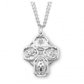 Sterling Silver Lrg 4-Way 24" Ch-Bxd