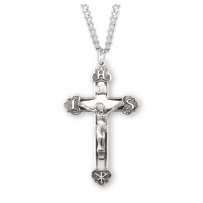 Sterling Silver Rosary Cfx 24" Ch-Bxd