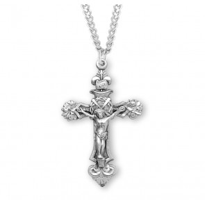 Sterling Silver Rosary Cfx 24" Ch-Bxd