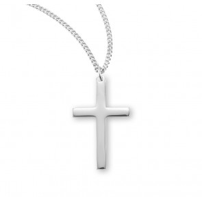 High Polished Sterling Silver Cross 