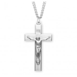 Sterling Silver Lrg Plain Cfx 24" Ch-Bxd