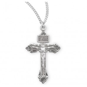 Sterling Silver Pardon Crucifix -*24" Ch-Bxd