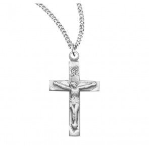Basic Narrow Sterling Silver Crucifix 