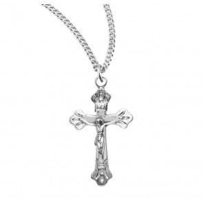Flare tipped Sterling Silver Crucifix