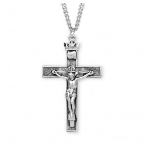 Sterling Silver Rosary Cfx 24" Ch-Bxd