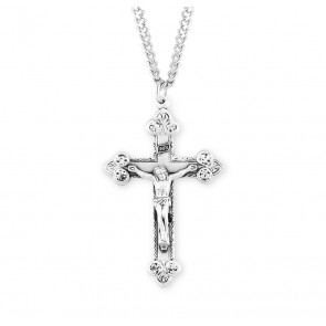 Sterling Silver Rosary Cfx 24" Ch-Bxd
