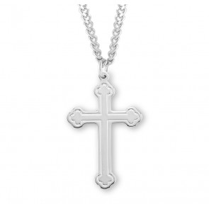 Sterling Silver Med Fancy Cross 24" Ch-Bxd