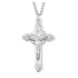 Sterling Silver Rosary Cfx 24" Ch-Bxd