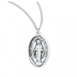 Sterling Silver Med Mirac 24" Ch-Bxd