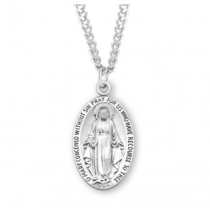 Sterling Silver Med Mirac *24" Ch-Bxd