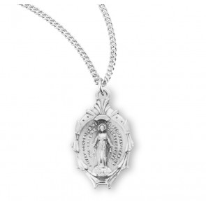 Sterling Silver Miraculous 18" Ch-Bxd