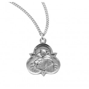 Sterling Silver Trinity St. Anthony-18" Ch-Bxd