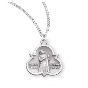 Sterling Silver Trinity St. Jude-18" Ch-Bxd