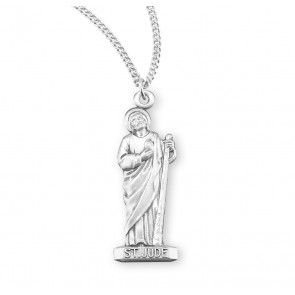 Sterling Silver Small St. Jude 18" Ch-Bxd