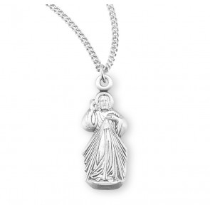 Divine Mercy Sterling Silver Pendant