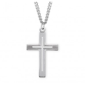Sterling Silver Med Fancy Cross-*24" Ch-Bxd