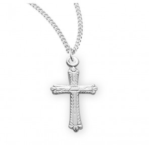 Sterling Silver Detailed Cross