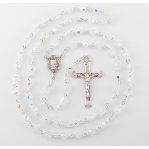 6mm Finest Opal Sterling Silver Rosary Bxd 318/145