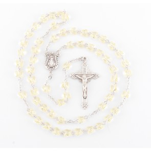 Jonquil Finest Austrian Crystal Sterling Silver Rosary 