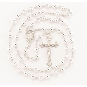 High Polished Sterling Silver Rosary 