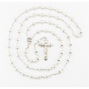 Sterling Silver Sacred Heart Rosary