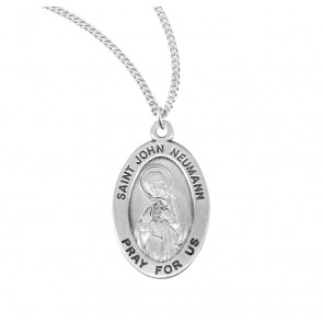 Sterling Oval St John Neumann-*20" Ch-Bxd