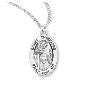 Sterling Oval St Theodore-*20" Ch-Bxd