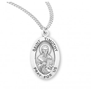 Sterling Oval St Timothy-*20" Ch-Bxd