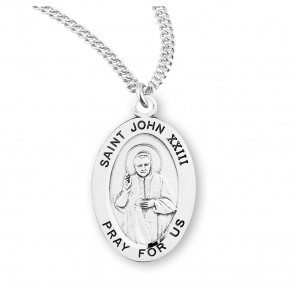 Sterling Silver St. John XXIII Medal-*20" Ch-Bxd