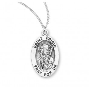 Sterling Oval St Brigid-*18" Ch-Bxd