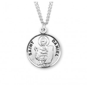 Sterling Silver Round St Daniel-*20" Ch-Bxd