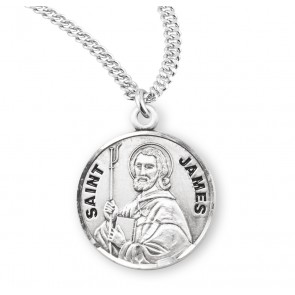 Sterling Silver Round St James-*20" Ch-Bxd