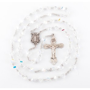 Aurora Helix Shape Finest Austrian Crystal Rosary