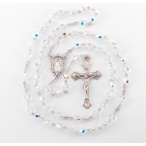 Aurora Borealis Finest Austrian Crystal Rosary