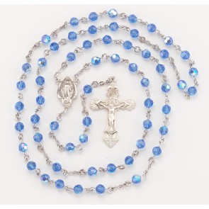 Sapphire Finest Austrian Crystal Rosary 