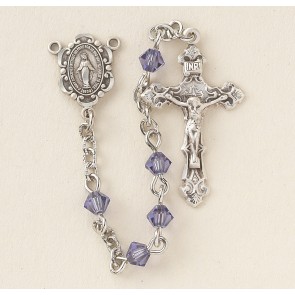 Tanzanite Finest Austrian Crystal Rosary