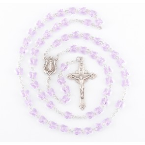 Violet Finest Austrian Crystal Butterfly Rosary