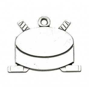 Sterling Silver St. Sebastian Hockey 24" Ch-Bxd