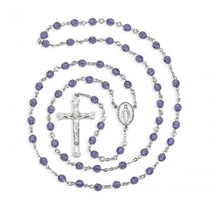 Tanzanite Finest Austrian Crystal Rosary 